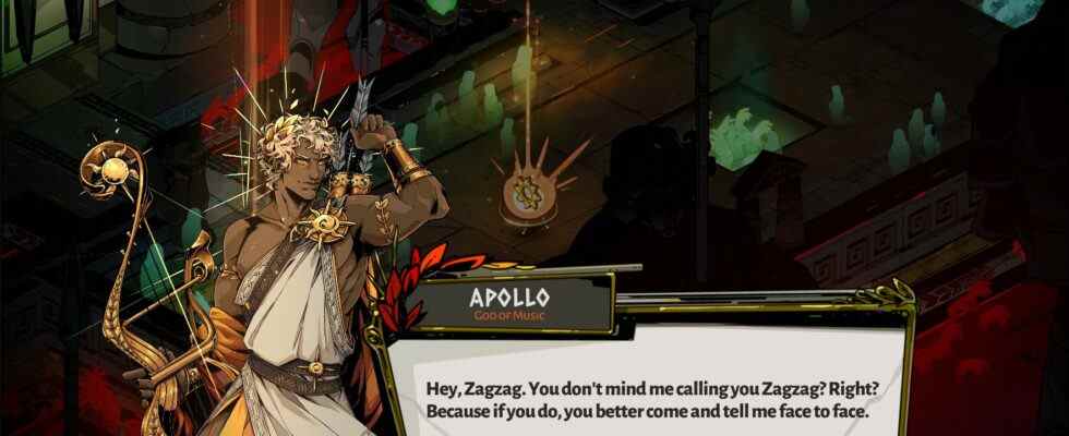 Ce mod Hades ajoute Apollo à la liste des dieux du jeu