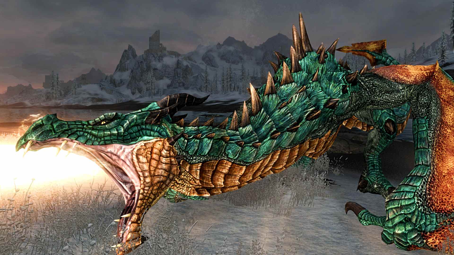 Ce mod Skyrim veut vous vendre des textures de dragon 16K
