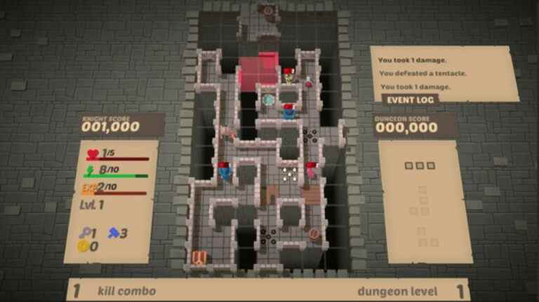 Cet indie mélange l’exploration de donjons roguelike avec des puzzles Tetris