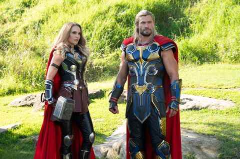 natalie portman, chris hemsworth, thor amour et tonnerre