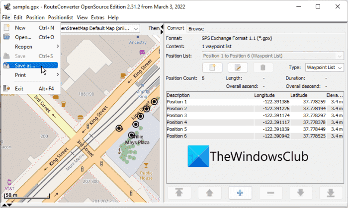 Comment convertir GPX en Excel, CSV sous Windows 11/10