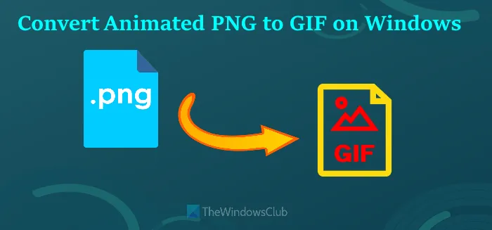 convertir un png animé en gif