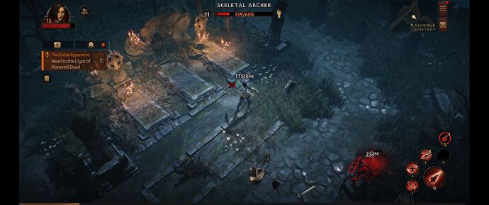 Diablo Immortal fonctionnant en résolution ultra-large.