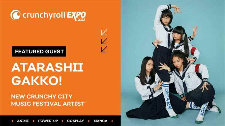 Crunchyroll annonce un nouveau Crunchy City Music Fest avec ATARASHII GAKKO – The Outerhaven