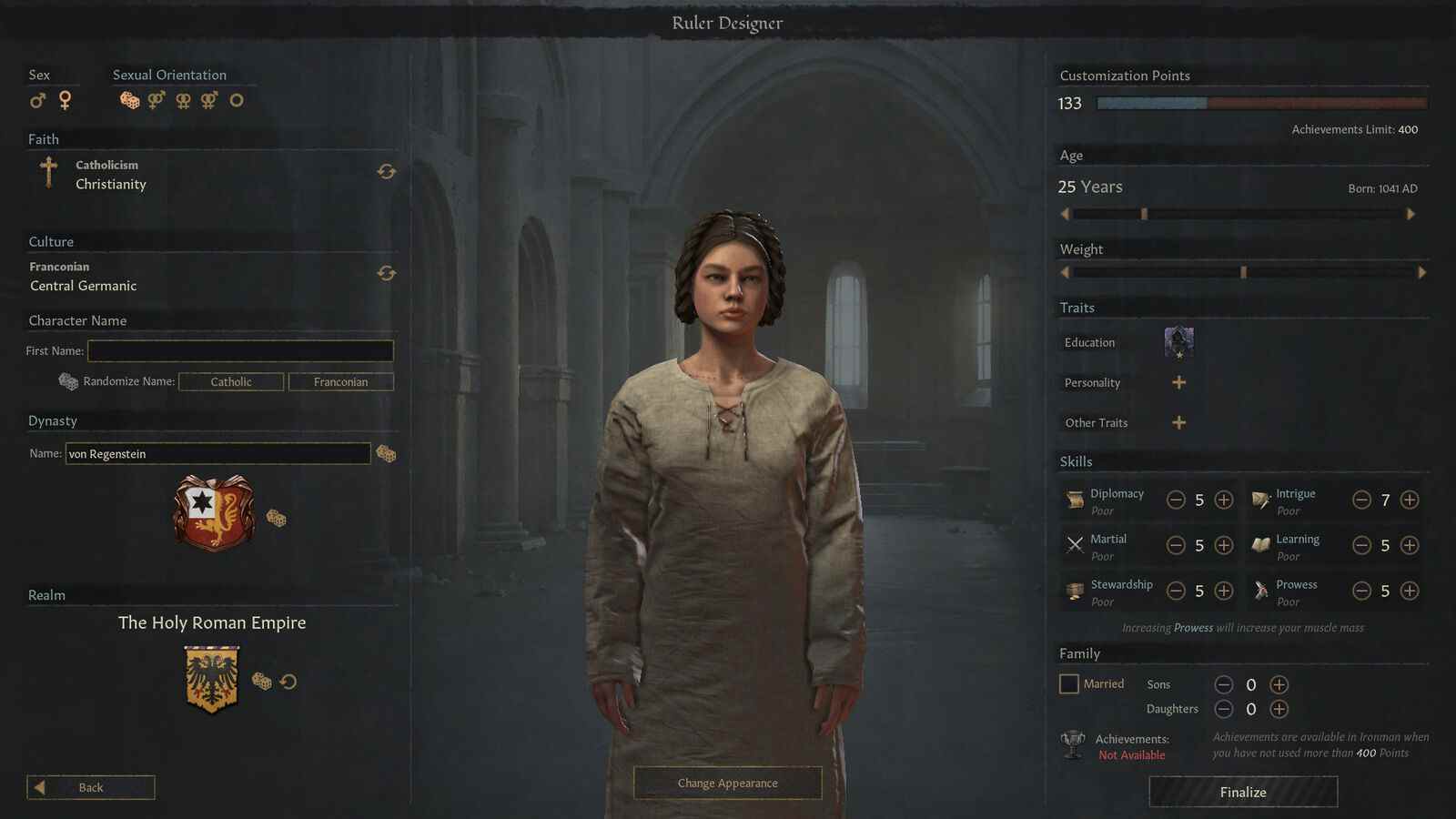 Crusader Kings 3 vous permet désormais de créer votre propre personnage

