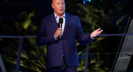 Disney CEO Bob Chapek speaks at