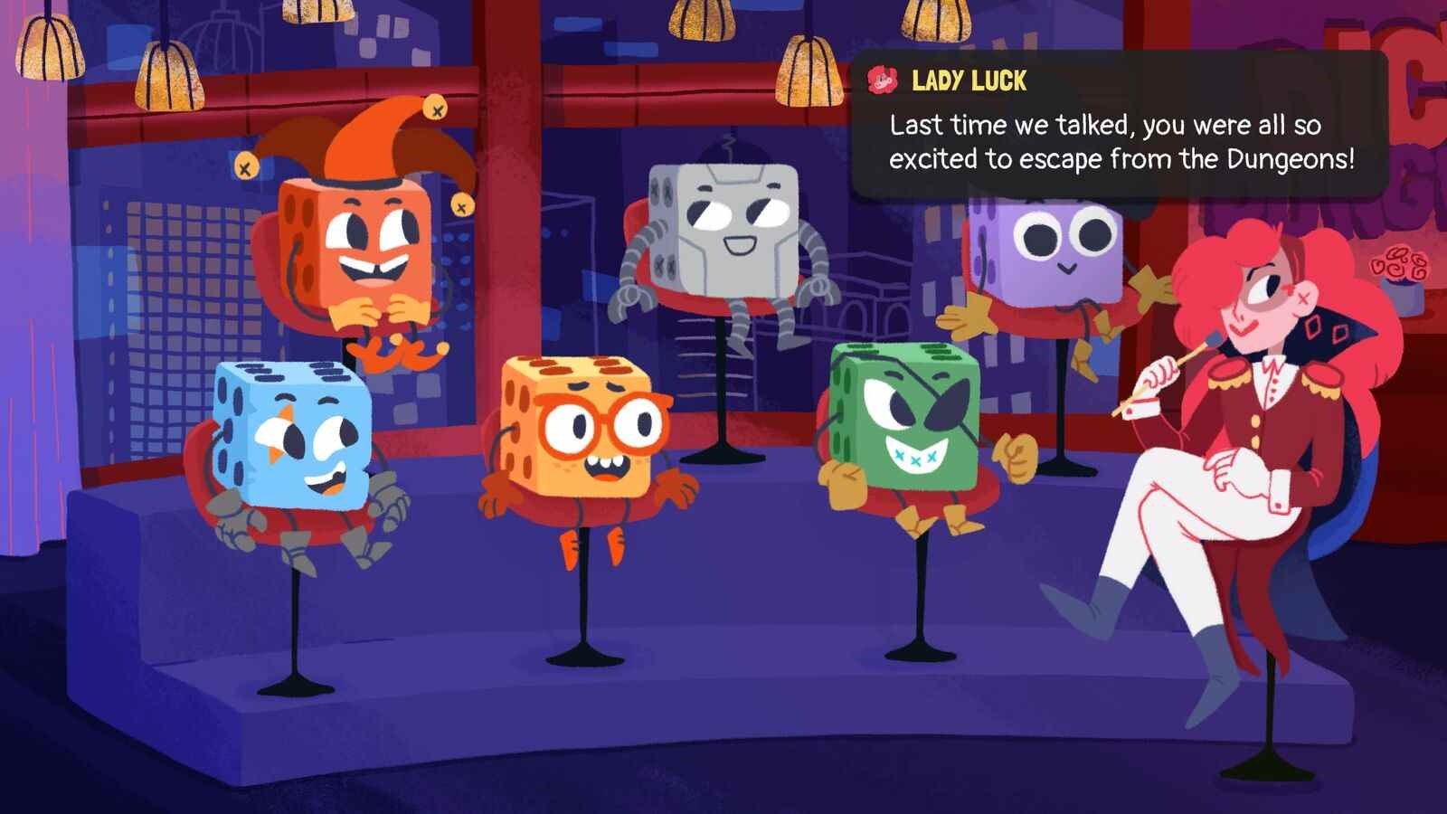 Dicey Dungeons déploie sa mise à jour gratuite Reunion en juillet

