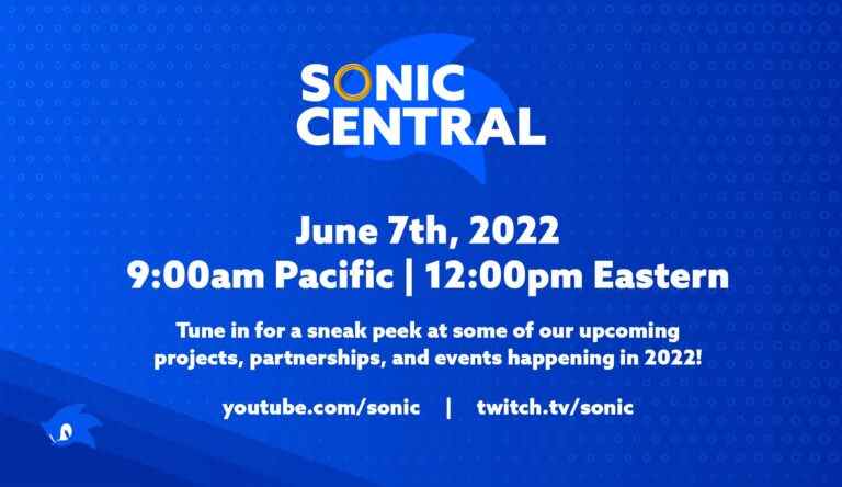 Diffusion de Sonic Central prévue pour le 7 juin    
