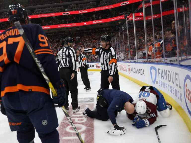 Evander Kane des Oilers sera entendu pour coup sûr contre Nazem Kadri des Avs