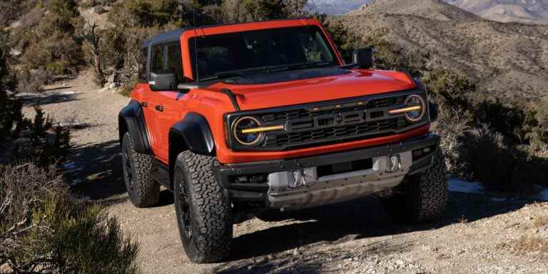 Examen, prix et spécifications du Ford Bronco Raptor 2022