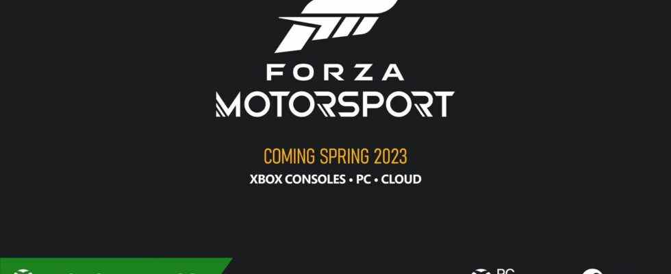 Forza Motorsport revient avec un redémarrage de la Xbox Series X/S et du PC