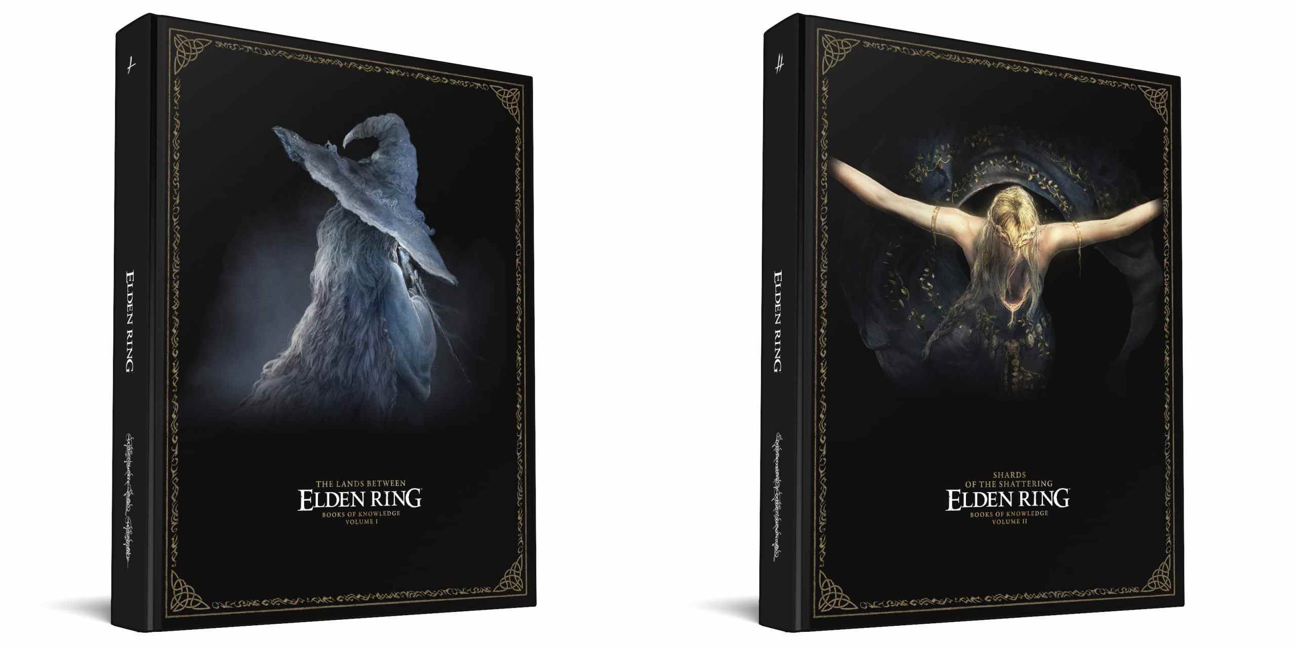 Elden Ring hardcover guide Books of Knowledge Volume I and II