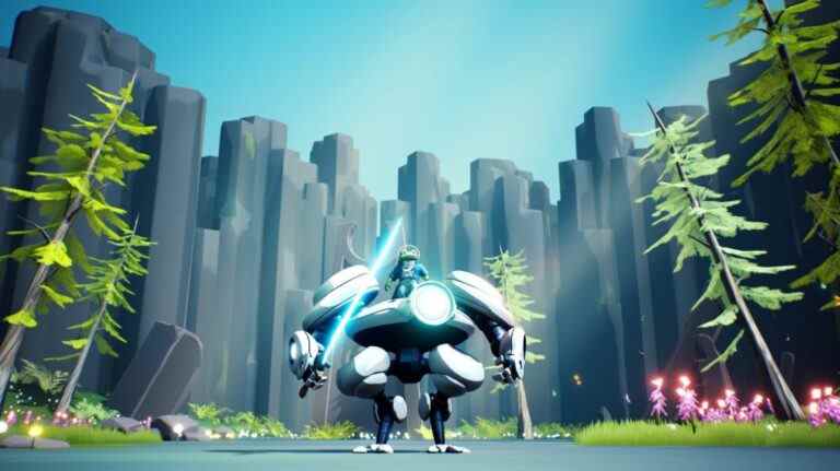 Indie roguelike Shoulders of Giants demande avec audace "et si une grenouille pilotait un mech?"
