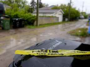 Ruelle du bloc 1500 de la 21e Avenue NW où une femme de 83 ans a été attaquée et tuée par trois chiens à Calgary le dimanche 5 juin 2022.