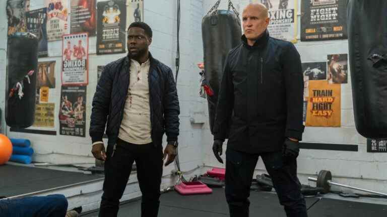 Kevin Hart pet nerveux et combat Woody Harrelson dans la bande-annonce de The Man From Toronto de Netflix
