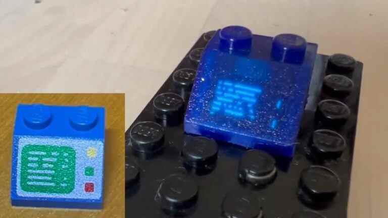 La brique d’ordinateur LEGO personnalisée a un écran OLED fonctionnel