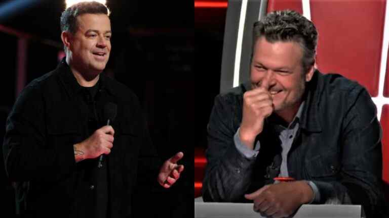 La voix a organisé une douce fête d'anniversaire pour Blake Shelton et Carson Daly, et oui, les autres juges Gwen Stefani et Camila Cabello étaient là
