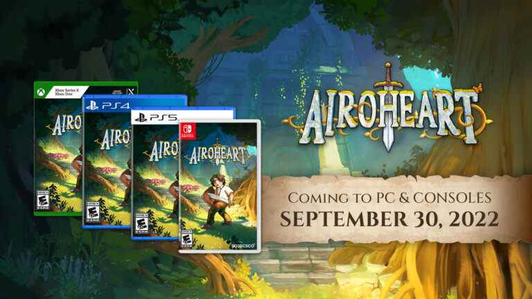 Le RPG d'action inspiré des classiques Airoheart sera lancé le 30 septembre sur PS5, Xbox Series, PS4, Xbox One, Switch et PC    
