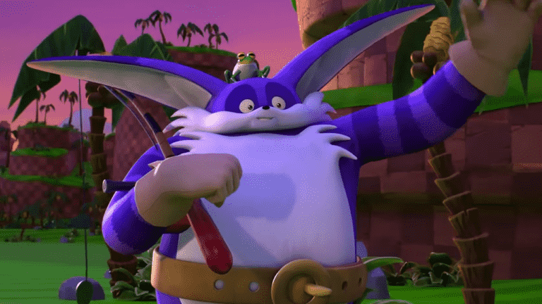 Le clip de la série animée Sonic Prime Netflix présente Big the Cat et Froggy
