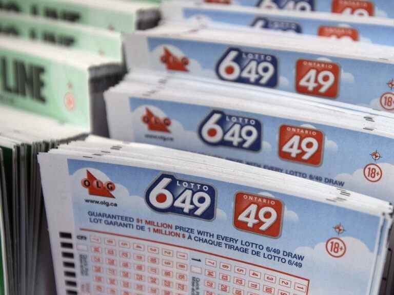 Le détenteur d’un billet de l’Ontario remporte le gros lot du Lotto 6-49 de samedi