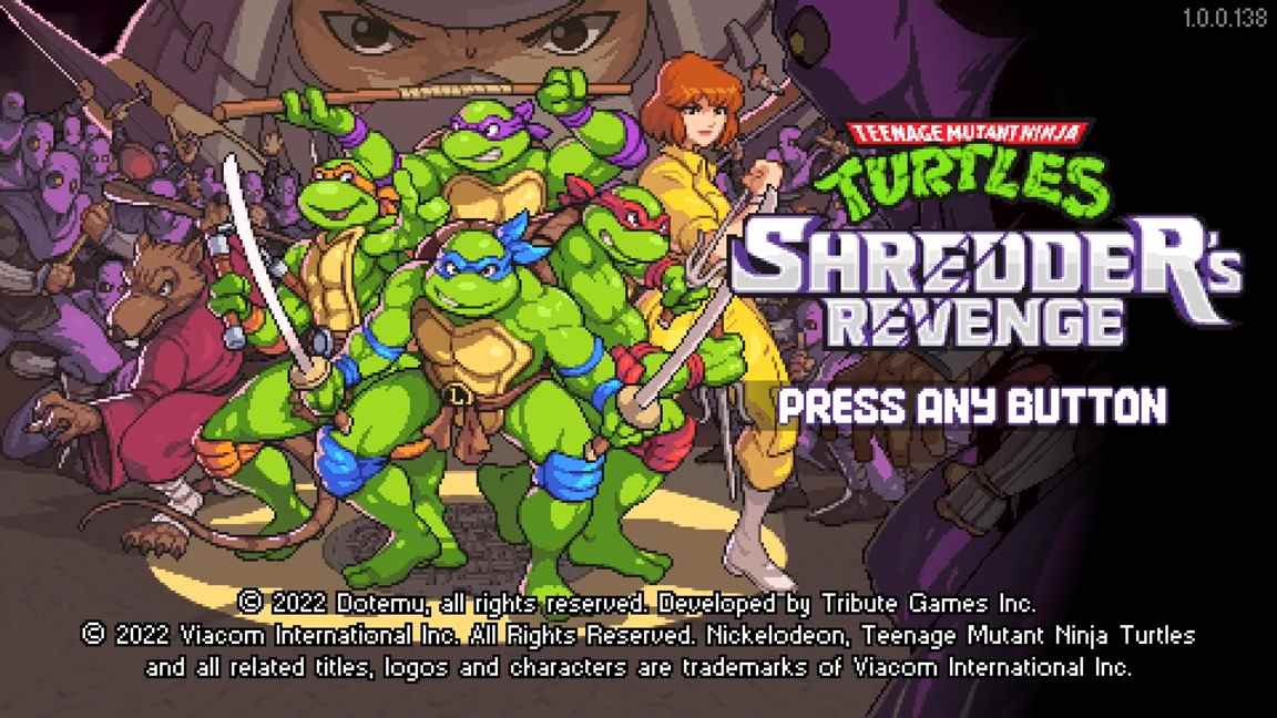 Le gameplay de Shredder's Revenge sur Switch
