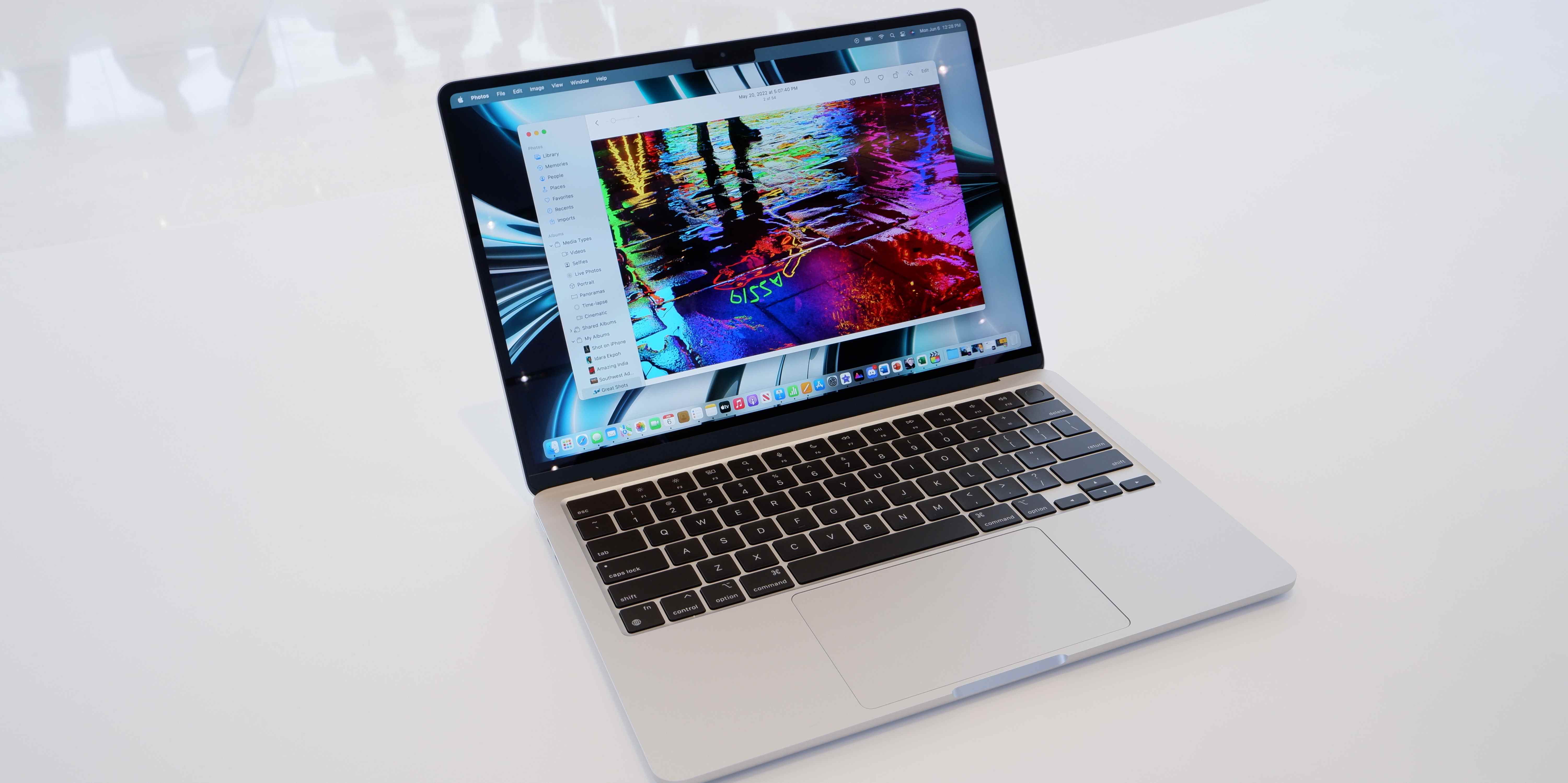 Photos d'affichage du MacBook Air M2