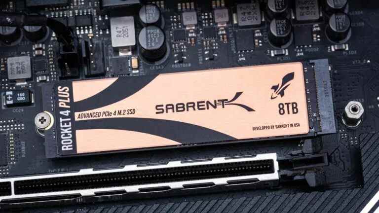 Le prix du SSD Sabrent Rocket 4 Plus 8 To PCIe 4 réduit de 25% à 1 499 $