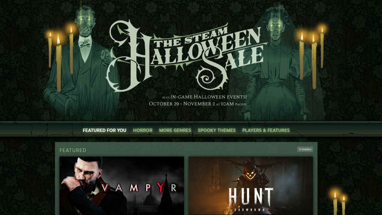 Le système de paiement de Steam s'est écrasé aujourd'hui alors que la vente d'Halloween se terminait

