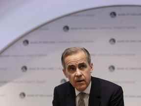 Mark Carney prononçant un discours en 2019.