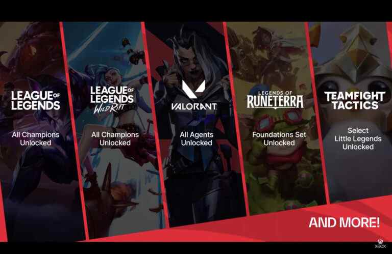 Les titres Riot Games arrivent sur Xbox Game Pass avec tous les champions inclus