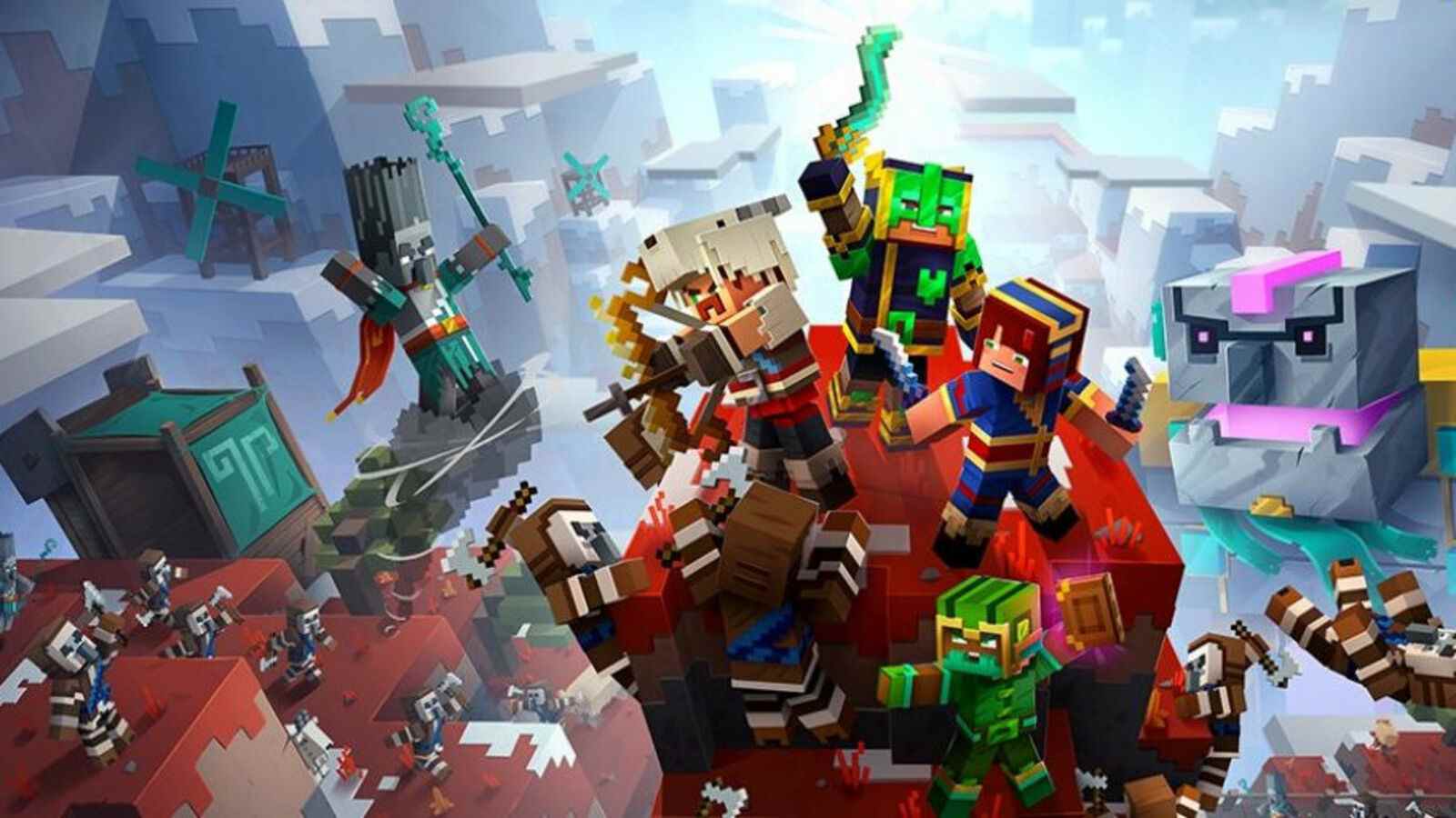 Minecraft: Dungeons gravit les pics hurlants avec le pass de saison du mois prochain

