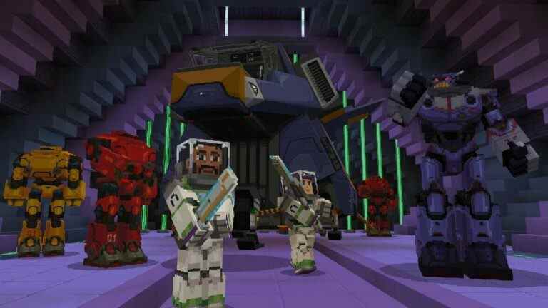 Minecraft Lightyear DLC est maintenant disponible avec Buzz Crashing On Alien Planet
