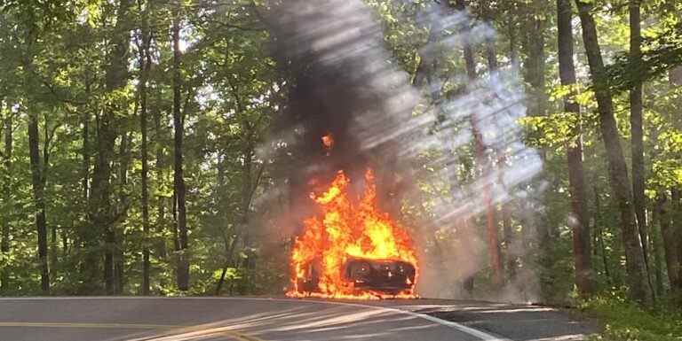 Non, 5 % des voitures ne prennent pas feu chaque année