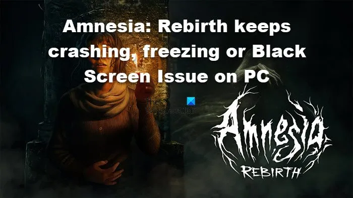 Amnesia: Rebirth n'arrête pas de planter, de geler ou de problème d'écran noir sur PC