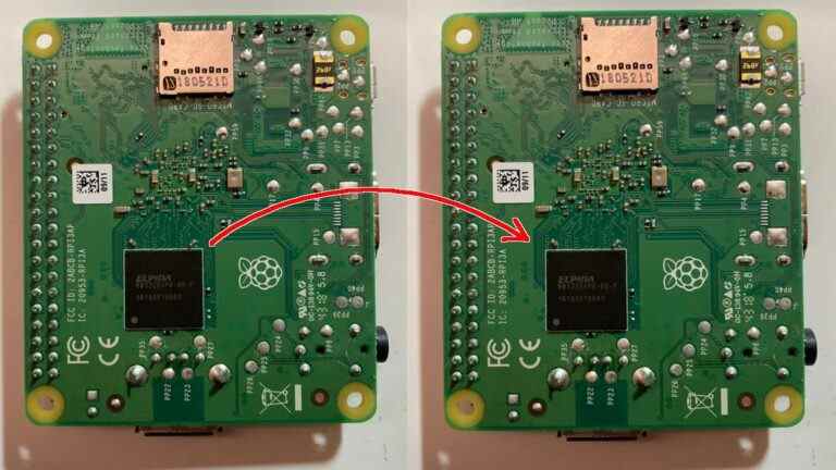 Raspberry Pi 3A + Mod apporte le double de RAM