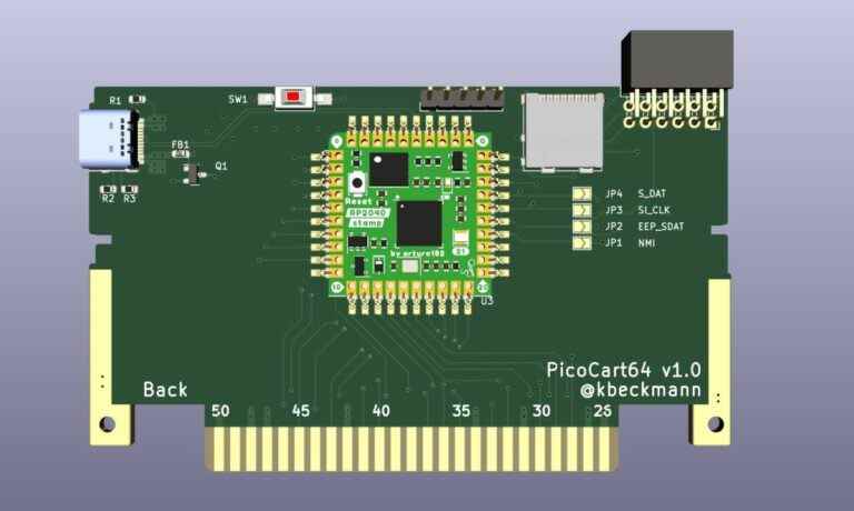 Raspberry Pi Pico Drives 10 $ Nintendo 64 Flash Cart