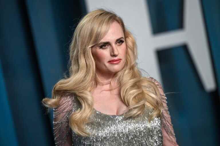 Rebel Wilson walking on the red carpet at the 2022 Vanity Fair Oscar Party held at the Wallis Annenberg Center for the Performing Arts in Beverly Hills, CA on March 27, 2022. (Photo by Anthony Behar/Sipa USA)(Sipa via AP Images)