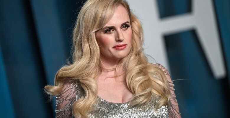 Rebel Wilson walking on the red carpet at the 2022 Vanity Fair Oscar Party held at the Wallis Annenberg Center for the Performing Arts in Beverly Hills, CA on March 27, 2022. (Photo by Anthony Behar/Sipa USA)(Sipa via AP Images)