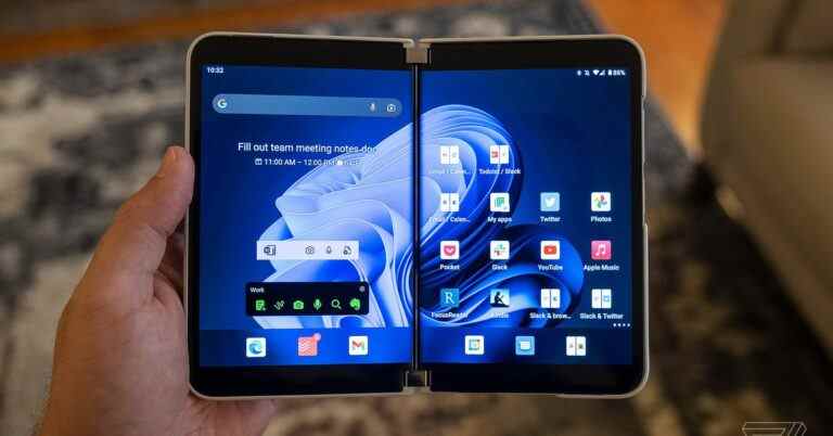 Réexamen de Microsoft Surface Duo 2 : je comprends maintenant