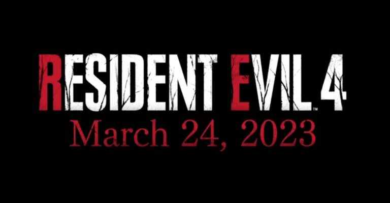 Resident Evil 4 Remake annoncé à State of Play pour 2023 Date de sortie
