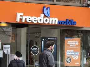 Un magasin Freedom Mobile à Toronto.