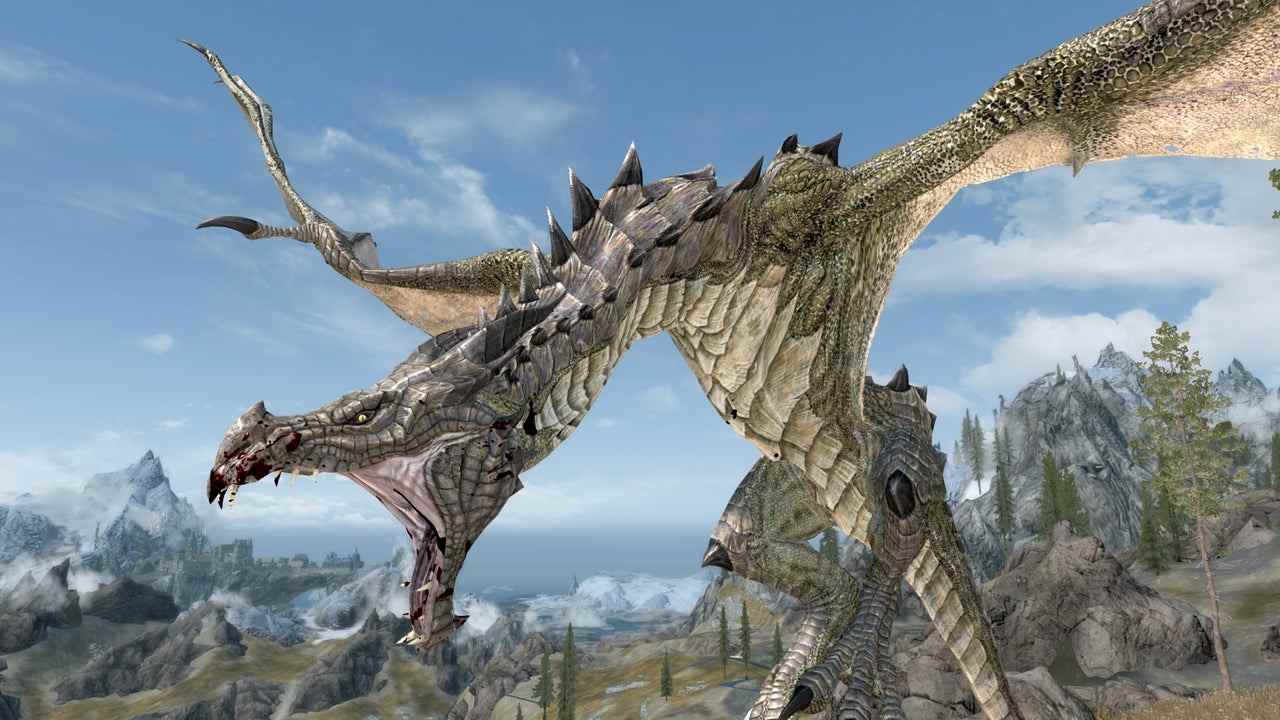 Skyrim Mod propose des textures de dragon 16K pour la sortie inévitable de 2050
