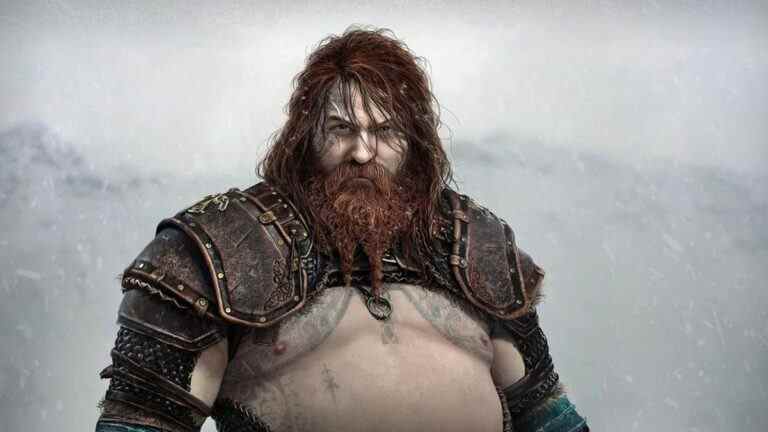 Les dessins des personnages de God of War Ragnarok montrent le costaud Thor de Ryan Hurst