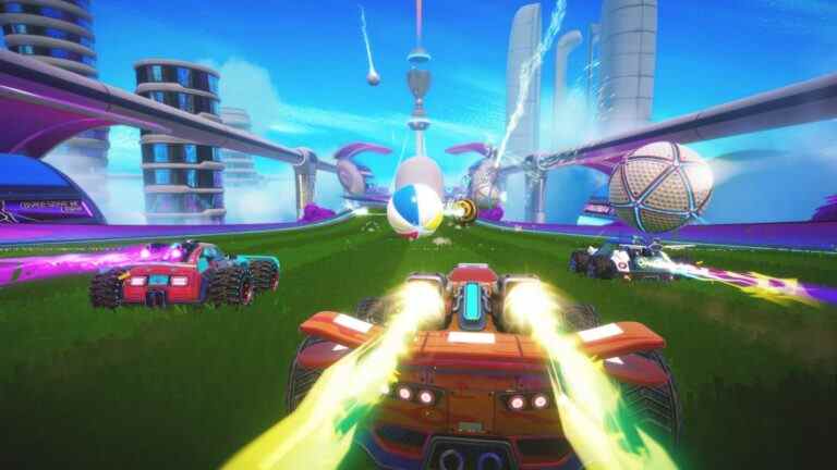 Turbo Golf Racing pourrait être le jeu de course Rocket League que j'ai toujours voulu
