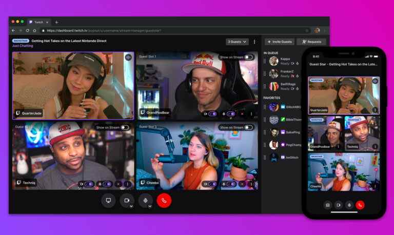 Twitch permettra aux créateurs d’amener plus facilement des invités sur les flux