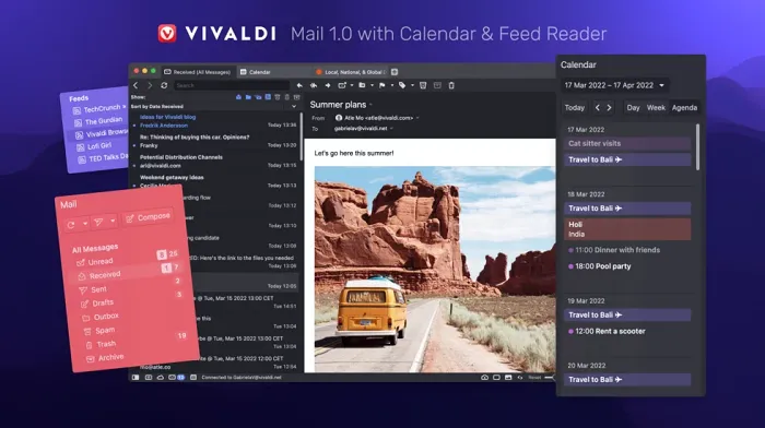 Vivaldi Mail est un nouveau client de messagerie puissant intégré directement dans votre navigateur