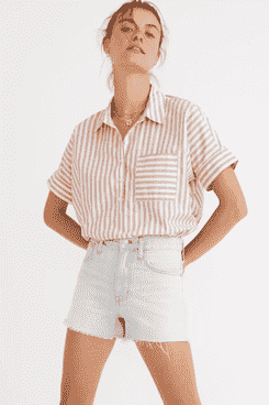 Madewell Relaxed Denim Shorts en Essen Wash