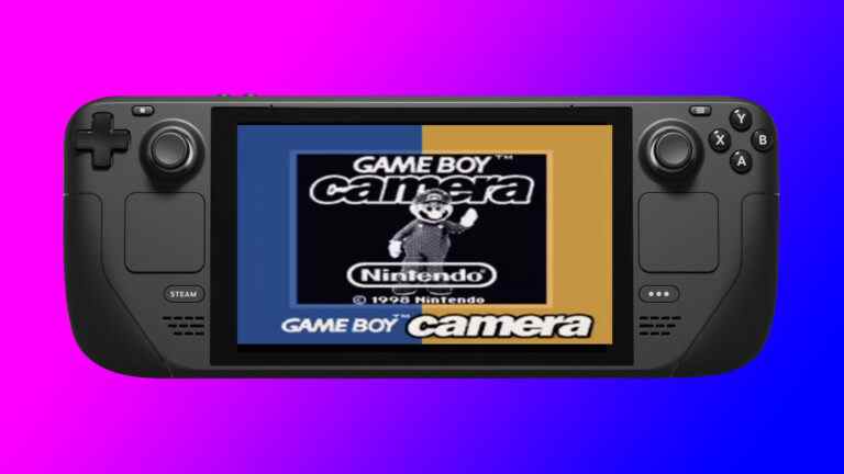 Vous pouvez utiliser le Steam Deck pour prendre des photos Gameboy Camera
