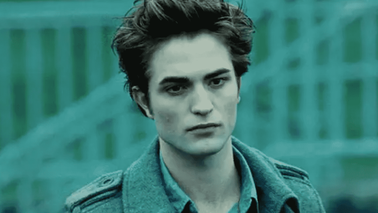 Robert Pattinson dans Crépuscule.