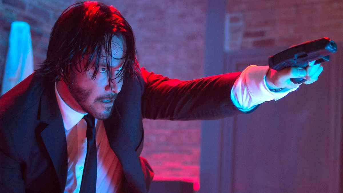 Keanu Reeves dans le rôle de John Wick dans John Wick.